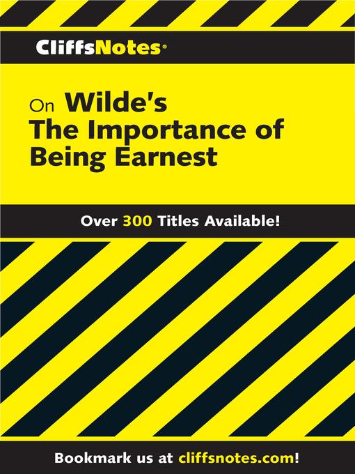 Title details for CliffsNotes on Wilde's the Importance of Being Earnest by Susan Van Kirk - Available